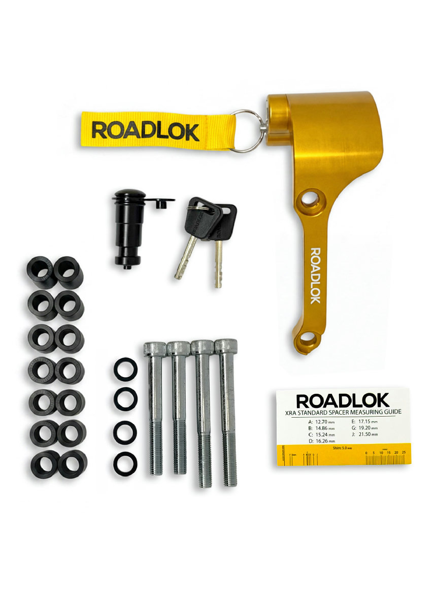 RoadLok XRA Eurosport 100 mm, rechts — gold