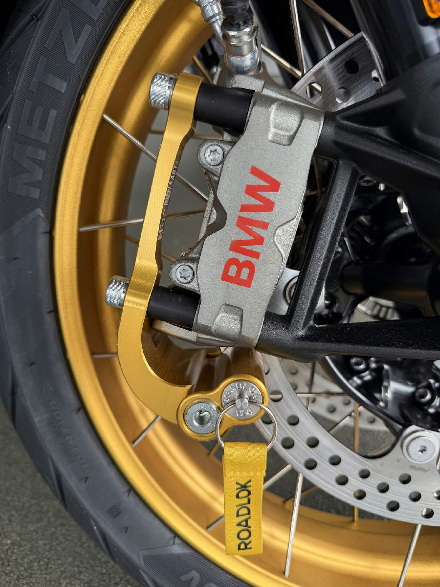 RoadLok XRA Eurosport 100 mm BMW/HD, rechts — Satin-Gold